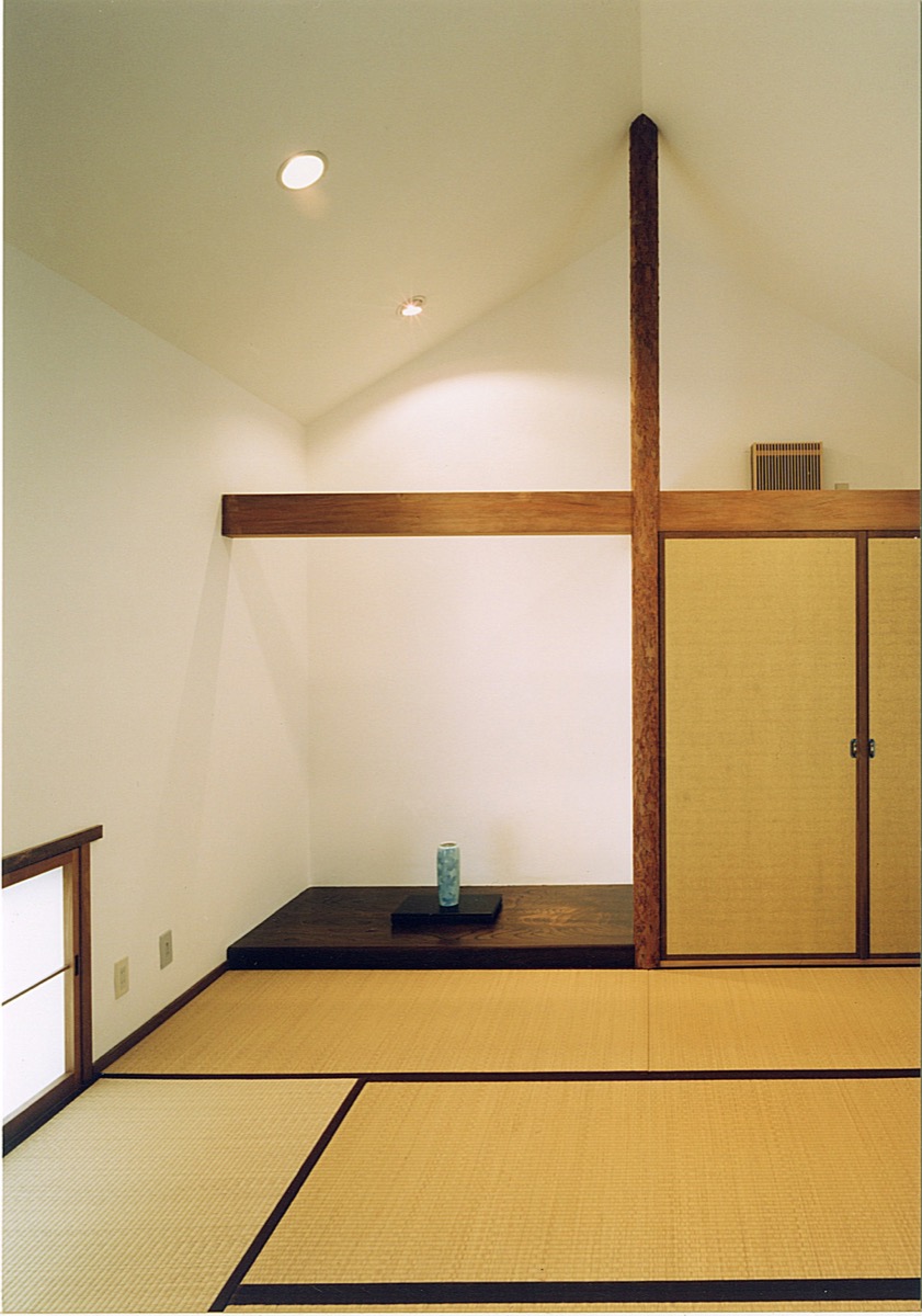 勾配天井の平屋住宅