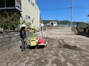 『地盤調査』　Ｙ様邸新築工事（和木町）