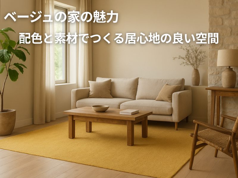 ベージュの家の魅力！配色と素材でつくる居心地の良い空間
