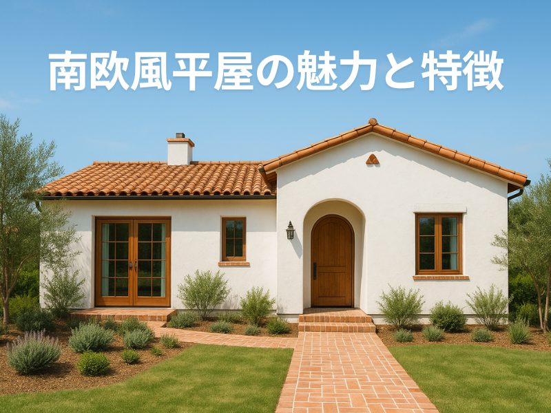 南欧風平屋で叶える優雅な暮らし！設計から設備選びまで解説