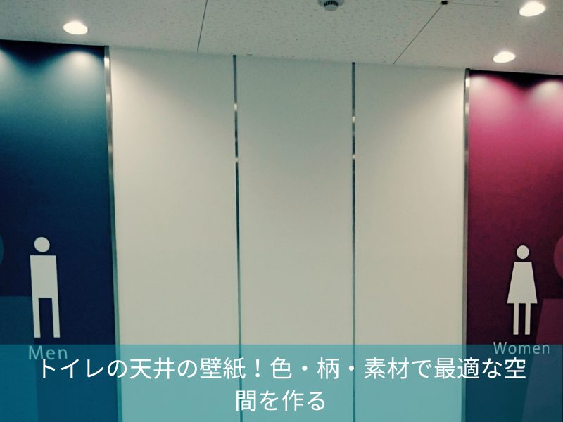 トイレの天井の壁紙！色・柄・素材で最適な空間を作る