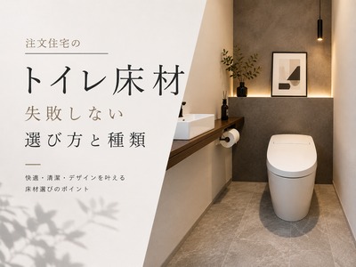注文住宅のトイレ床材 失敗しない選び方と種類